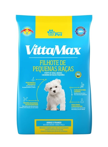RAÇÃO VITTAMAX FILHOTE PEQUENAS RAÇAS