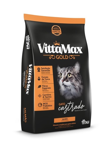 VITTAMAX GOLD GATO CASTRADO SALMÃO - Imagem 2