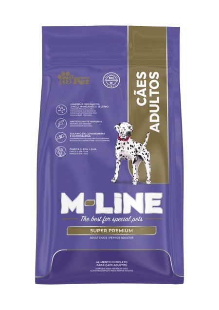 RAÇÃO M-LINE CÃES ADULTOS